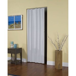 ประตูพับ PVC สไตล์โฮมสไตล์ฟิจี่คุณภาพสูง 32 ′′ กว้าง x 80 ′′ สีขาวสูง - Product Image 2
