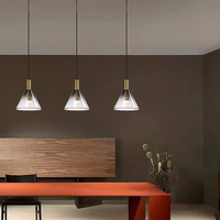 Lampe suspendue LED moderne en cristal, multicolore, décorative d'intérieur, en verre, avec cadre en fer, pour maison, hôtel, restaurant, ampoule longue