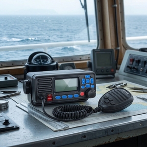 Radio marine VHF étanche IPX7 RS-509MG récente, 25W, GPS GLONASS intégré, émetteur-récepteur pour bateau avec <span class=keywords><strong>alarme</strong></span> météo <span class=keywords><strong>DSC</strong></span> - Product Image 1
