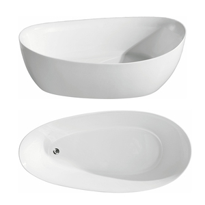 Nouvelle arrivée : Baignoire d'angle autoportante compacte en acrylique avec drain, idéale pour hôtels modernes et usage professionnel. - Product Image 2