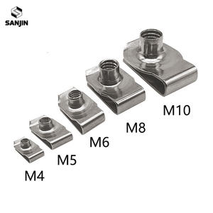 Clips en acier inoxydable 304 de type U avec filetage M8-M4, écrous à ressort à lame pour voiture, moto, soins de santé, mines, antirouille, OEM - Product Image 5