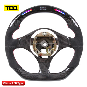 TDD LED Carbon Fiber & Leather Luxury 4 Spoke <b>Racing</b> Steering <b>Wheel</b> for Mitsubishi EVO EVO8 EVO9 Custom - Product Image 3