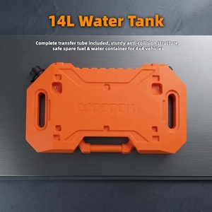 Bidon PE multifonctionnel anti-goutte et anti-fuite de 14 L <span class=keywords><strong>pour</strong></span> essence, diesel, <span class=keywords><strong>eau</strong></span> avec tube de remplissage 4x4 RV tout-terrain - Product Image 1