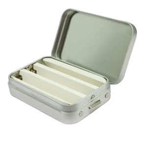 Cajas Metálicas Herméticas a Prueba de Olores con Bisagras, Paquete de 3, Resistentes a Niños, para Guardar Menta, Dulces y Rollos - Product Image 1