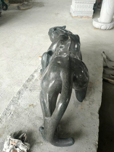 Vente en gros d'usine de <span class=keywords><strong>sculptures</strong></span> et gravures sur pierre personnalisées, magnifiques statues de léopards en granit grandeur nature, finition polie robuste - Product Image 4