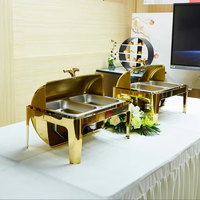Réchaud de Buffet Professionnel de Luxe en Acier Inoxydable pour Hôtels, Restaurants, Banquets et Traiteurs