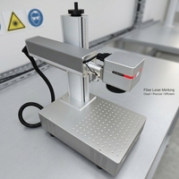 Máquina de Marcado Láser de Fibra de Escritorio Huike 20W 30W 50W, Grabador Compacto para Pequeños Talleres, para Trabajar en Materiales Metálicos y Plásticos