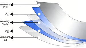 <span class=keywords><strong>Tissu</strong></span> tissé en PET métallisé double face pour <span class=keywords><strong>la</strong></span> décoration des bâtiments, isolation des surfaces murales, largeur 1,5 m - Product Image 2