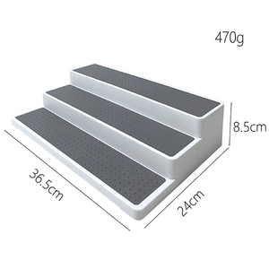 Estante de Almacenamiento de Escritorio de 3 Niveles de PP, Organizador Antideslizante para Especias de Cocina, para Armario o <span class=keywords><strong>Despensa</strong></span> - Product Image 2