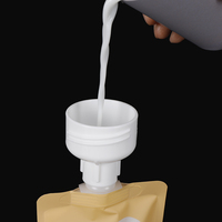 Doypack imprimé personnalisé réutilisable boisson de jus de fruits bio purée presser recharge pochette d'emballage sac d'aliment pour bébé avec bec verseur