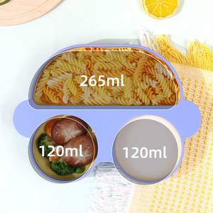 Juego de vajilla de silicona para bebé de grado alimenticio personalizado, juego de vajilla de silicona para bebé, plato de silicona para bebé sin Bpa, vajilla para coche - Product Image 4