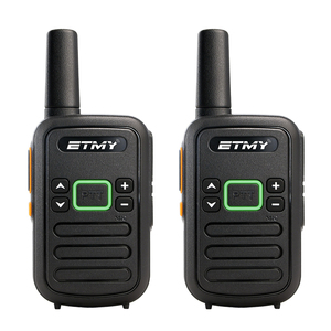 วิทยุสื่อสาร PMR 446 คู่ ระยะไกล UHF VHF ชุดวิทยุสื่อสารแบบสองทางไร้สายแบบพกพา ชาร์จ USB ได้ เหมาะสำหรับเจ้าหน้าที่รักษาความปลอดภัย - Product Image 1