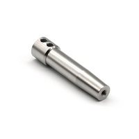 Pièces usinées CNC sur mesure en acier inoxydable, axe d'alignement conique fileté de précision 0,001 mm, usinage par électroérosion à fil et brochage pour