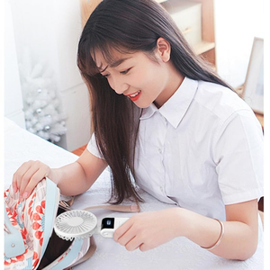 Portable Handheld <b>Battery</b>-Powered Fan USB-Enabled Household Use Rechargeable Foldable Cooling Air Fan Adjustable - Product Image 5