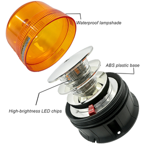 Nouvelles Balises Rotatives à LED d'Urgence pour Véhicules, Lampes de Sécurité Routière Clignotantes Stroboscopiques Universelles 12V - Product Image 3