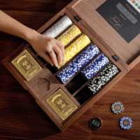 Ensemble de jetons de poker de luxe en ABS de 300 pièces, personnalisé, professionnel, de qualité supérieure, pour les fêtes, OEM ODM