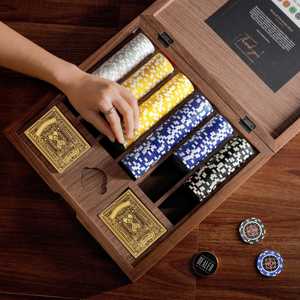 OEM ODM Premium Professional Personalized <strong>Texas</strong> <strong>Holdem</strong> Party Use 300-Piece Luxury ABS <strong>Poker</strong> Chip <strong>Set</strong> - Product Image 1