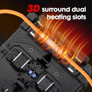 Soudeuse par fusion de fibres JILONG 300T alimentée par batterie, alignement sur le cœur, avec électrodes de rechange - Product Image 4