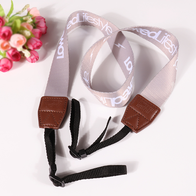 Custom Fashion Cute Polyester Neck Shoulder Camera Strap