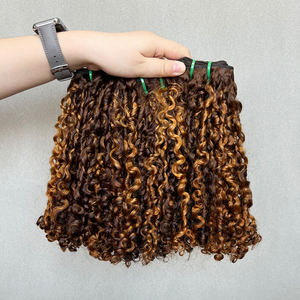 Extensiones de Cabello Vietnamita SDD Pixie Curl, Estilo Rizado y Voluminoso, 100 Gramos por Paquete, Cabello para Tejer, Gran Venta - Product Image 4