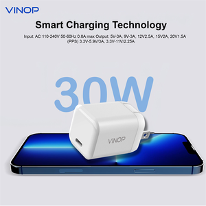 <span class=keywords><strong>USB</strong></span> <span class=keywords><strong>C</strong></span>快速充电器PD 30w迷你GaN适配器<span class=keywords><strong>Type</strong></span>-<span class=keywords><strong>C</strong></span>端口安卓iPhone手机充电器 - Product Image 3
