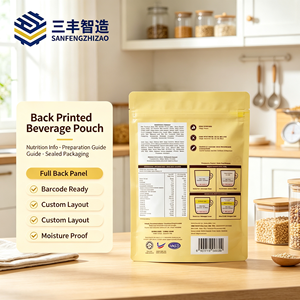 Bolsa de Embalaje Flexible Personalizada con Impresión Amarilla para Cereales, Lácteos, Bebidas de Malta - Product Image 5