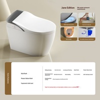 Nouvelle toilette intelligente à éclairage intégré, entièrement automatique, avec fonction de lavage des fesses, électrique, murale, pour hôtels, appartements, vente en gros