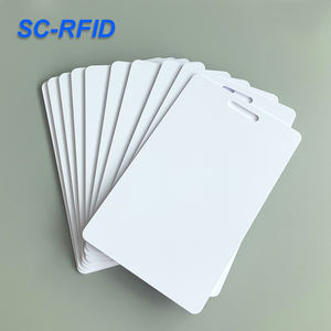 Печатная пластиковая <span class=keywords><strong>RFID</strong></span>-карта из ПВХ, короткодиапазонная, 860-960 МГц, CR80, белая, пустая, смарт-карта UHF для управления активами, водонепроницаемая - Product Image 4