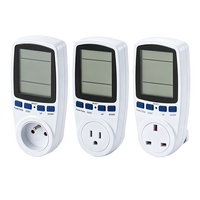 Stop Kontak Digital 16A IP54 UK Thermostat Pengontrol Suhu Pemanas Pendingin Timer 1800W 110V Lampu Latar