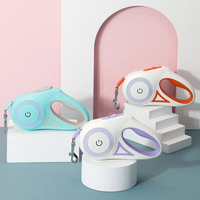 Nouvelle laisse rétractable automatique pour chien, lumineuse, en ABS, pour la traction et la promenade des animaux de compagnie, Jiangsu