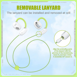 ONIKUMA <span class=keywords><strong>T25</strong></span> AI Translator OWS Écouteurs sans fil Blue Tooth 5.4 Air Conduction Noir Vert Sport Touch Headphones - Product Image 6