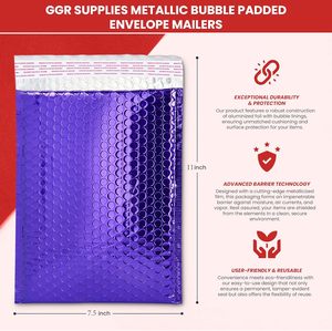 Vente en gros 24 "X 20" enveloppes à bulles isolées thermiquement enveloppes à coussin avec feuille métallique pelable et scellée emballage d'expédition postale - Product Image 3