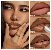 Set Lipstik Private Label Peptide Lip Liner Jam Tint Tahan Lama Melembapkan Lipstik Kristal Glam Premium Lip Gloss En Gros