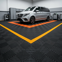 Dalles de sol de garage en PP de 18 mm, imperméables, antidérapantes, modulaires, à emboîtement, pour salle d'exposition automobile