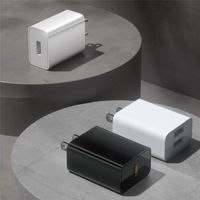 Adaptor Daya Bersertifikasi UL FCC 10W 5V 2A Grosir Pabrik Charger Dinding Port USB Tunggal/Ganda Colokan US untuk Ponsel