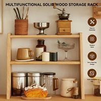Ladder Shelf Desktop Organizer Storage Display Rack Shelf for Home Kitchen Office Bedroom