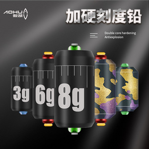 Plomada de Pesca Aohu de 5g, Cilíndrica, Duradera, para Suministros de Pesca - Product Image 5