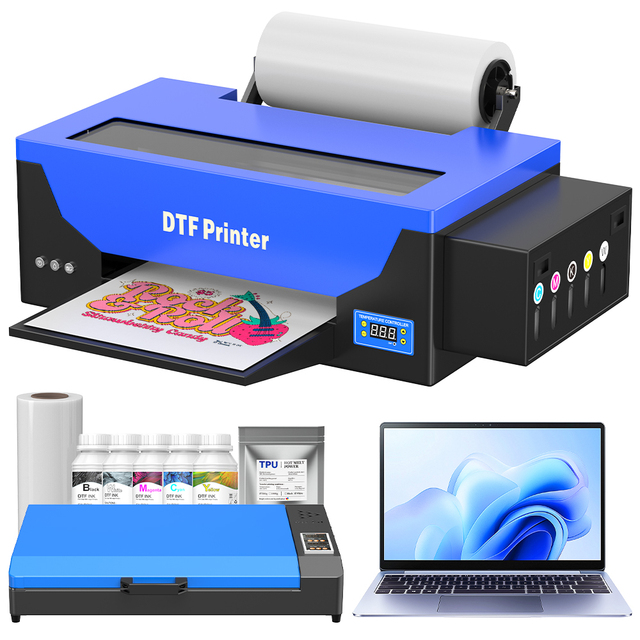 Ready to Ship Free Samples Printer Impresora A3  L1800 R1390 Pet Film Oven All in One PET Film Ink Printer