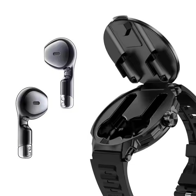 2025 New Product 2 in 1 Health Monitor NFC Smart Watch With Earbuds 240mAh TWS Earphone Sports Music D11 Smart Watch