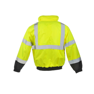 Veste réfléchissante haute visibilité avec logo personnalisé pour travaux de construction routière, vêtements de sécurité avec capuche - Product Image 6