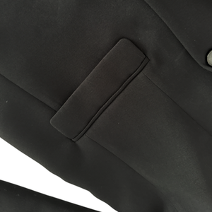 Blazer negro <span class=keywords><strong>para</strong></span> mujer, chaqueta de <span class=keywords><strong>traje</strong></span> con doble botonadura, ropa de trabajo <span class=keywords><strong>para</strong></span> oficina, ropa exterior profesional formal <span class=keywords><strong>elegante</strong></span> y ajustada - Product Image 3