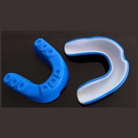 Protège-Dents Sportif Double Couche en EVA pour Boxe, Basketball et Autres Sports, Protection Dentaire et Gencives avec Boîte en Plastique pour Adultes et Enfants