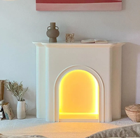 Meuble de rangement décoratif de style nordique simple, cheminée française, salon, entrée, chambre à coucher, étagères
