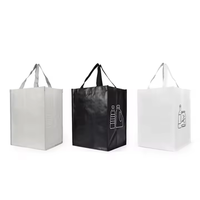Bolsa de compras tejida de PP laminada personalizada con asa Bolsa de PP de producto ecológico Premium