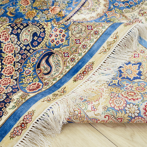 9x12ft décoratif persan turc Istanbul Tableau velours indien Vintage tapis en soie à vendre - Product Image 6