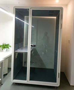 Cabina telefónica para reuniones, cabina <span class=keywords><strong>de</strong></span> estudio acústica insonorizada, cabina <span class=keywords><strong>de</strong></span> grabación, estudio moderno a prueba <span class=keywords><strong>de</strong></span> sonido, cabina <span class=keywords><strong>de</strong></span> trabajo silenciosa - Product Image 5
