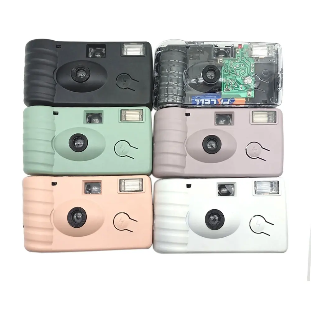 Bruiloft camera wegwerp 35MM retro flitser voor eenmalig gebruik vintage promotionele mini-filmcamera's met kleurenfilm