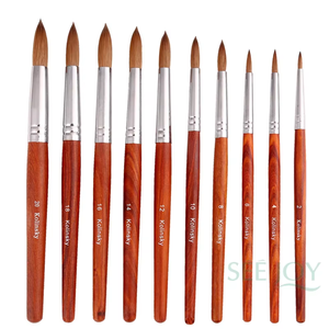 Pincel <span class=keywords><strong>de</strong></span> acrílico Kolinsky 100% <span class=keywords><strong>de</strong></span> marca privada 2026 con mango <span class=keywords><strong>de</strong></span> palisandro, tamaño [tamaño a especificar] # 2- # Proveedor <span class=keywords><strong>de</strong></span> 20 Pinceles <span class=keywords><strong>de</strong></span> Manicura al por Mayor - Product Image 3