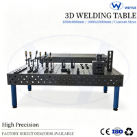 Table de soudage perforée multi-trous nitrurée conforme aux normes CE D16 D28 3D
