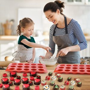 แม่พิมพ์ซิลิโคนกระบอกกลมขนาดเล็กสำหรับลูกอมช็อคโกแลตระเบิดไขมันลูกอมเค<span class=keywords><strong>โต</strong></span>ขนมขบเ<span class=keywords><strong>คี</strong></span>้ยวลูกอมแข็ง - Product Image 4